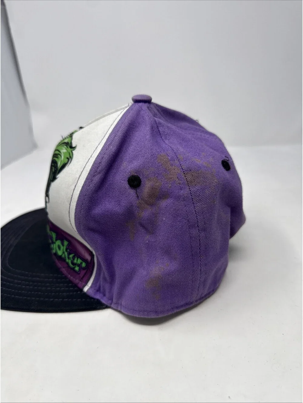 Batman The Joker Snap Back Cap Hat DC Comics Large Joker Logo